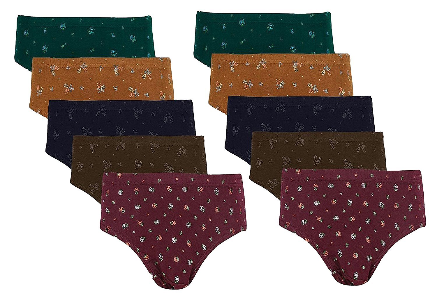 Women's Cotton Panties (Pack of 10) (Bhar2382_Multicolored_105 cm)-image-16
