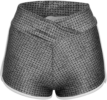 XUETON Women High Waist Leggings Yoga Shorts Basic Slip Bike Compression Workout Yoga Short Pant Pilates