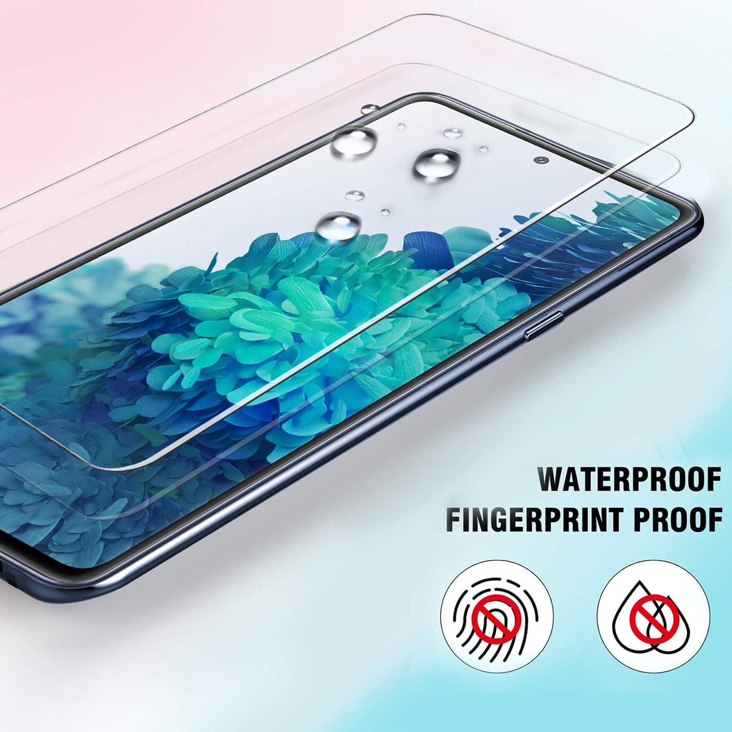 Ferilinso [2 Pack for Samsung Galaxy S20 FE Screen Protector [Tempered-Glass] [Military Protective] [Case Friendly] [Anti-Fingerprint] [Anti-Scratch] [Bubble Free] [Easy Installation] for S20 FE/A51
