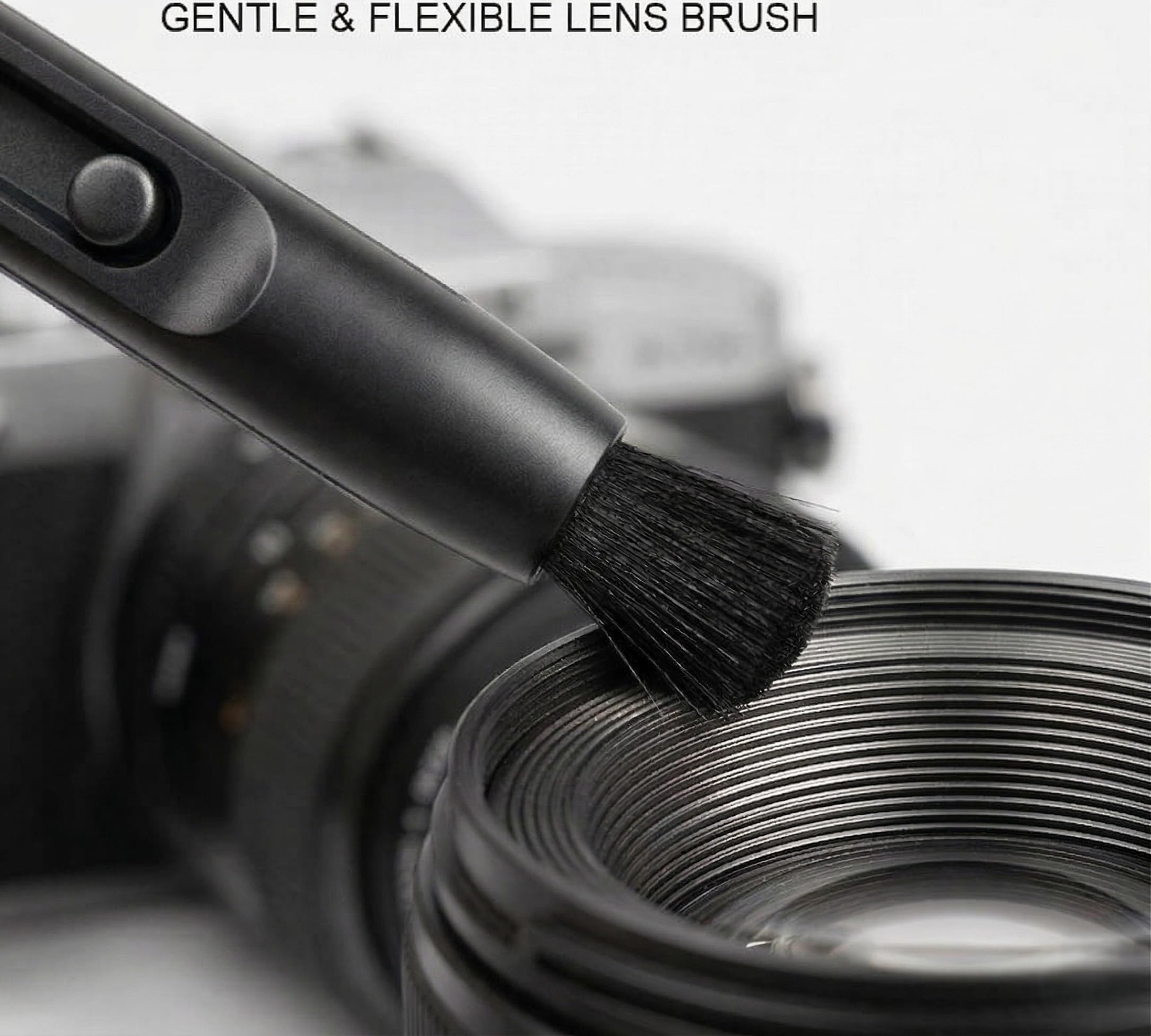 UES DKL24 Kamera Reinigungsset für Vollformat: 10x 24mm Sensor-Swabs, 30ml Reiniger, Blasebalg, Lens-Pen, 5X Mikrofasertücher, Optikpapier & wasserdichtes Etui (Kompatibel mit Sony, Canon, Nikon)
