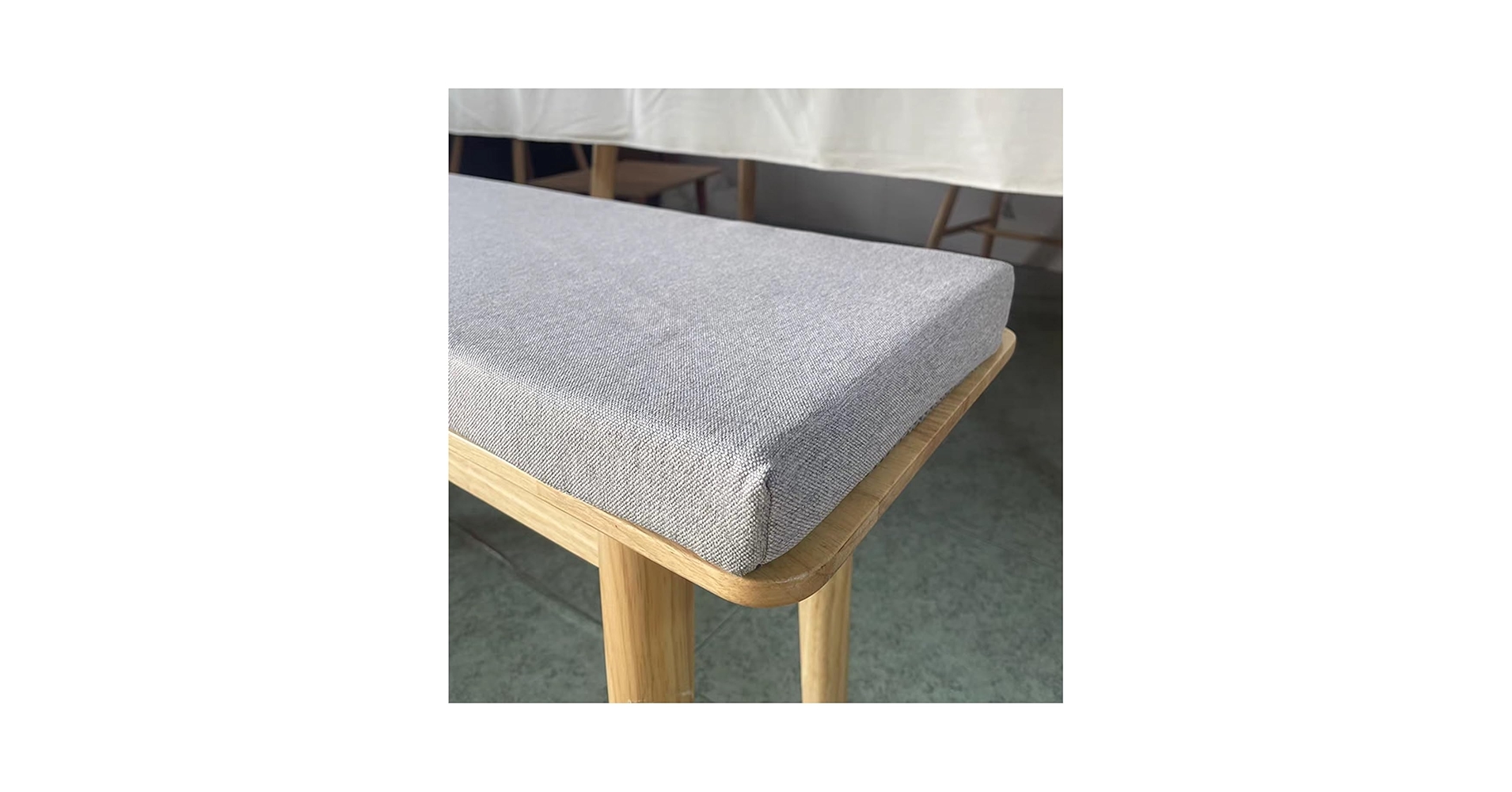 Bench Cushion Outdoor/Indoor Non-Slip with Zipper - Patio