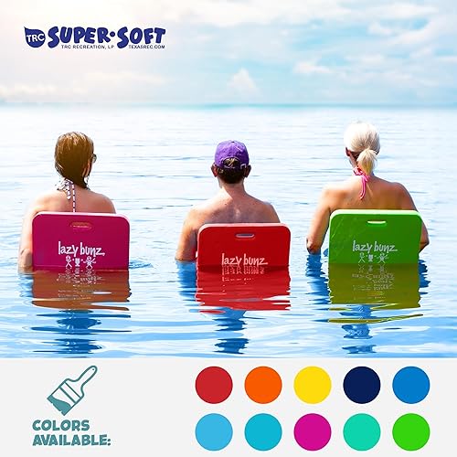 Miniatura 4 de TRC Recreation 8602125 Lazy Bunz 35 Inch Long Adult and Child Reliable Comfortable Saddle Foam Water Resistant Floating Seat and Lounger