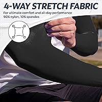 Vista 3 de KUHNMARVIN 2 Pares de Mangas de Brazo de Compresión con Protección UV Refrescantes Mangas de Sol Cobertura de Tatuajes Mangas de Brazo