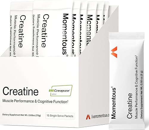 Miniatura 12 de Momentous Polvo de monohidrato de creatina y limón, Creapure Creatine Powder – Apoya la fuerza, los músculos magros y la recuperación para hombres y