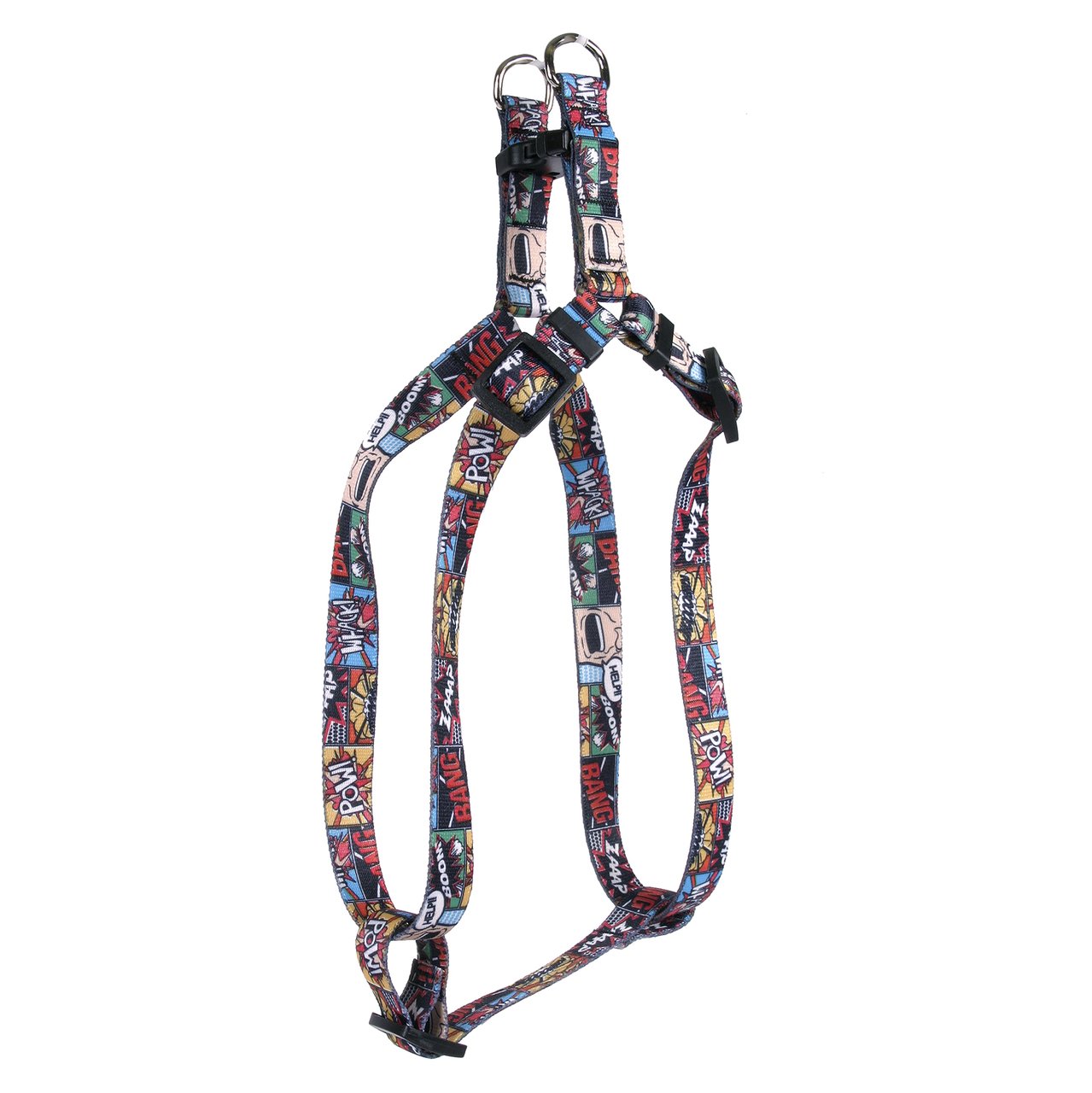Yellow Dog Design Vintage Comics Step-in Dog Harness-Large-1" Wide and fits Chest Circumference of 25 to 40"