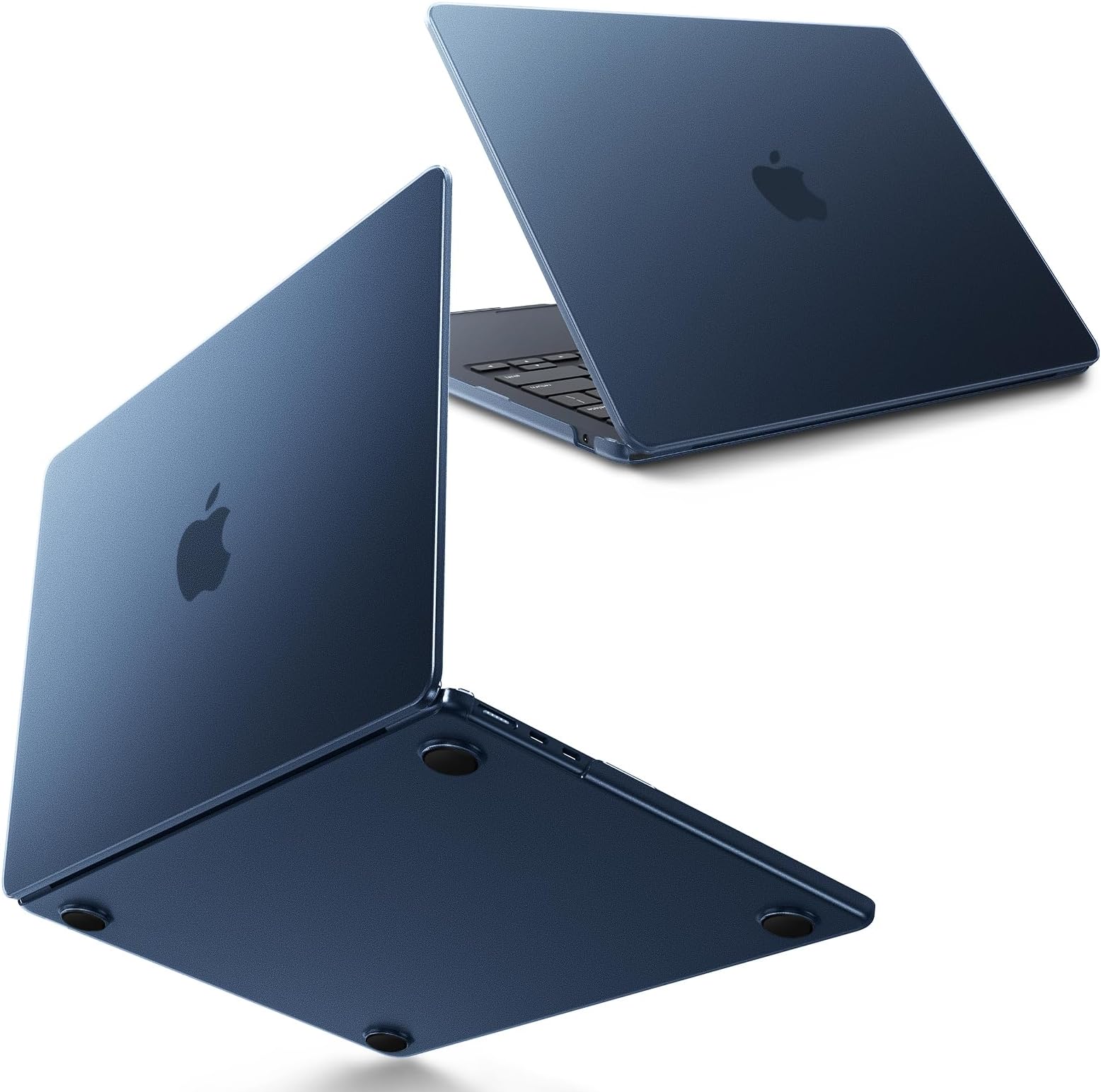 Compatible with MacBook Air 13 inch Case M5 2026-2022 M4 M3 M2 A3449 A3240 A3113 A2681, 100% Match Official Color, Upgrade Matte, Dent & Scratch Protection Hard Shell for Mac Air 13.6, Midnight
