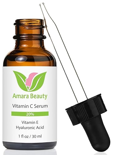 Serum con Vitamina C Amara Organics para rostro 20 con ácido hialurónico y Vitamina E 1fl Serum con Vitamina C Amara Organics para rostro 20 con ácido hialurónico y Vitamina E 1fl
