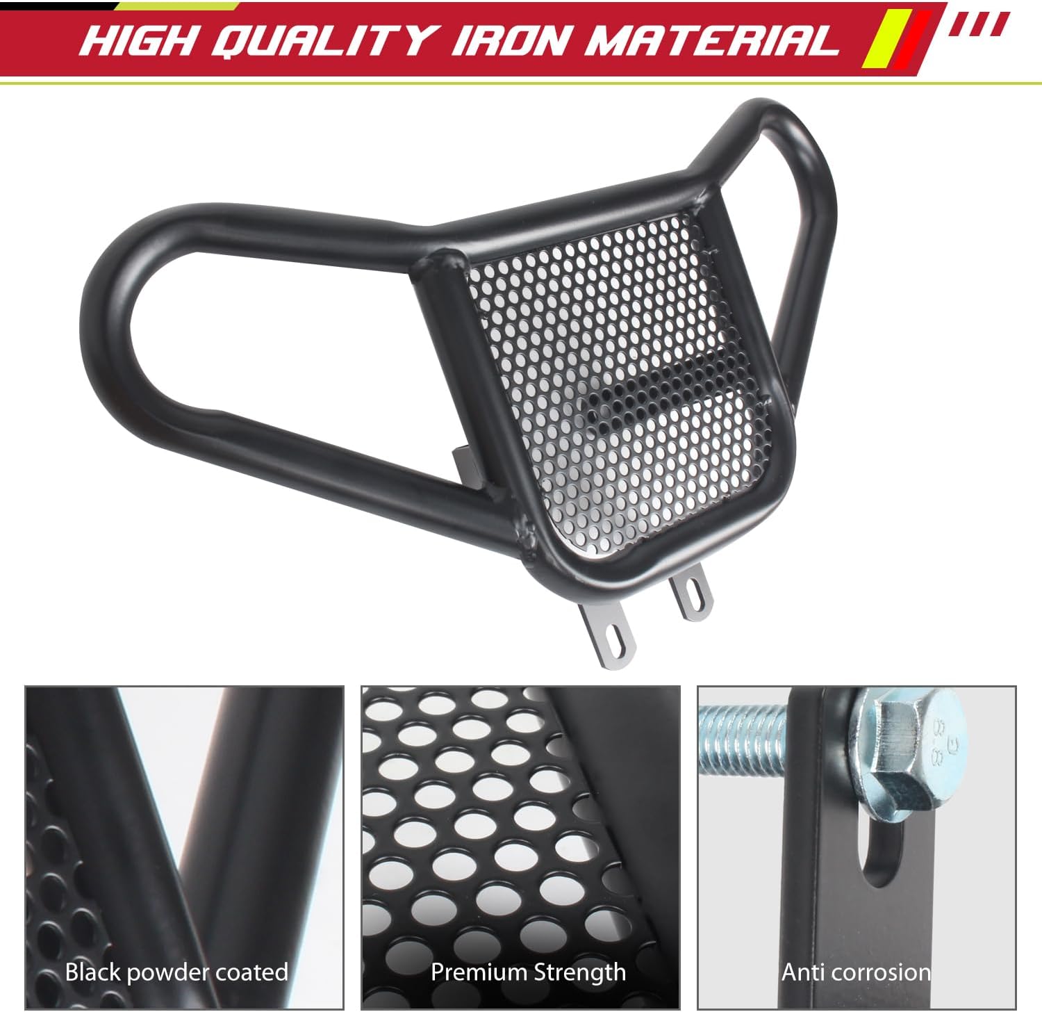 Front Bumper Compatible with 2006-2023 Yamaha Raptor 700 700R Accessories ATV Raptor YFM 700/ 700R Front Bumper Guard