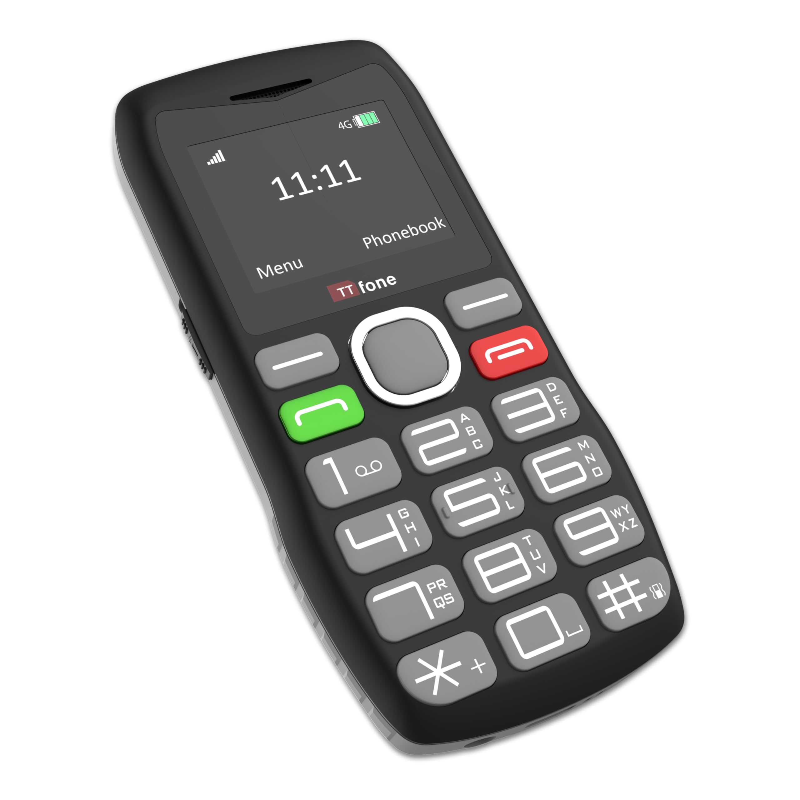 TTfone TT890 4G - Teléfono móvil para Personas Mayores, fácil de Usar, con botón de Asistencia de Emergencia, Carga USB-C, Bluetooth, cámara, Tres