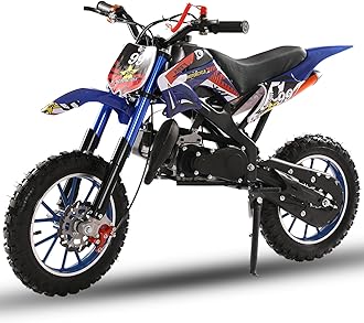 Mini Dirt Bike for Kids & Adult,49cc 2-Stroke Off Road Gas Power Mini Motorcycle,Trail Pocket Motorbike,Mini Pit Bikes Motorcycle Max Load 331Lbs for Uphill & Up to 40KM/H (Blue)