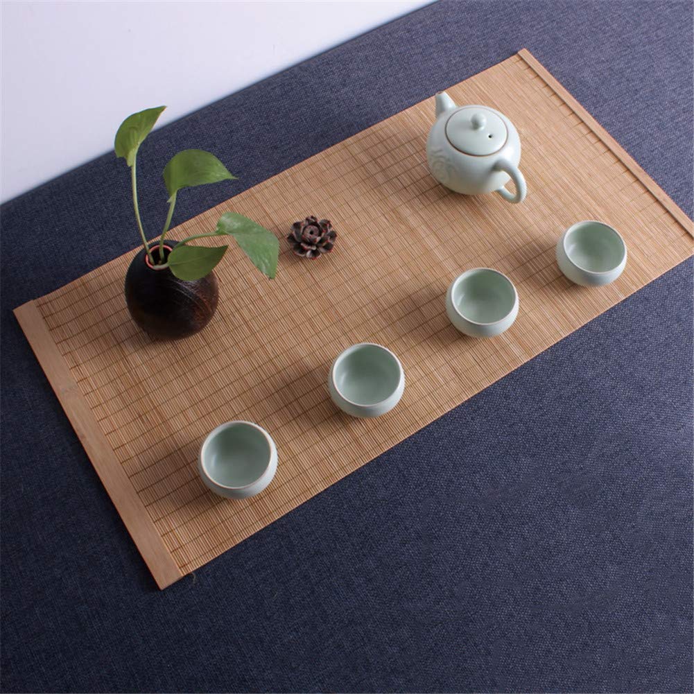 Chemins De Table, Différentes Tailles Bambou Naturel Nappe Résistant À La Chaleur Noël Accueil Cuisine Décor À Manger Napperons,60 X 150cm(24"×59")
