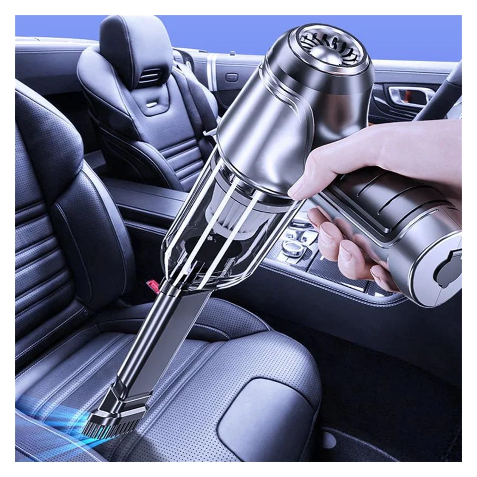 Aspiradora De Coche 95000PA Potente Inalámbrico Mini Portátil Recargable For Limpieza del Hogar Escritorio Limpieza Fácil Rápida Diversos Escenarios(Brushless)