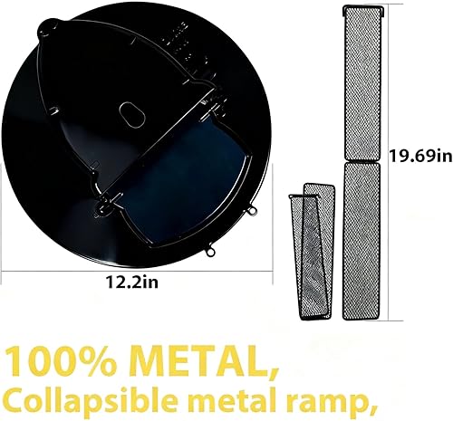 Miniatura 6 de Trampa para Ratones de Tapa de Cubo de Metal para Cubo de 5 Galones, Material Fuerte que No se Deformará ni Será Mordido, Trampas para Ratas Humanas