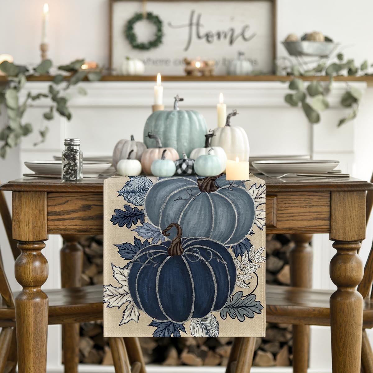 Artoid Mode 210 GSM Fall Table Runner Home Party Decor 13x48 Inch