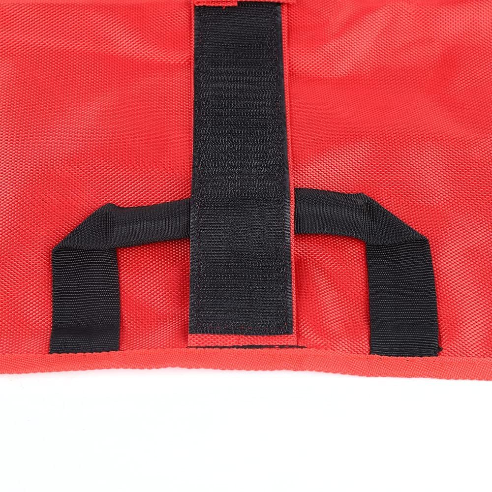 Brancard de Transport pour Chiens | Brancard d'urgence pour Animaux, Charge Maximale 110kg (242lbs), Pliable, 47 * 29 Pouces, Idéal pour Le Sauvetage et Le Transport d'urgence,Rouge