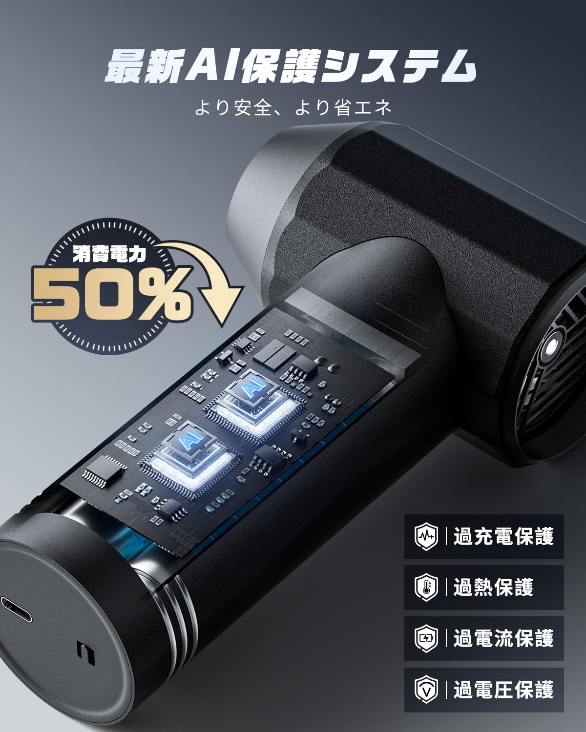 Amazon | KOJIHOMU エアダスター 洗車 【爆風165m/s・12000mAh