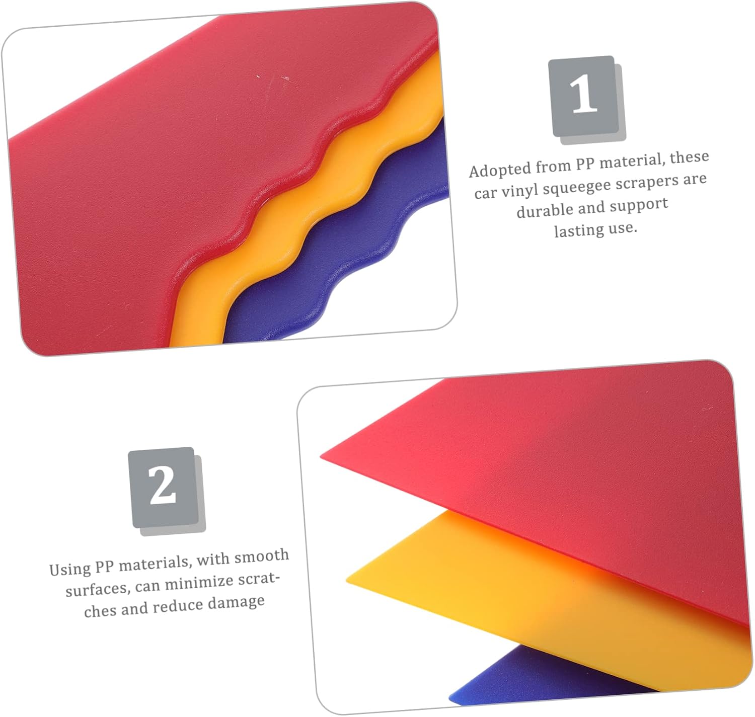 6pcs Car Film Vinyl Squeegee Tool Triangle Scraper for Car Wrapping Window Tint Squeegee Auto Film Scraper Paint Tool