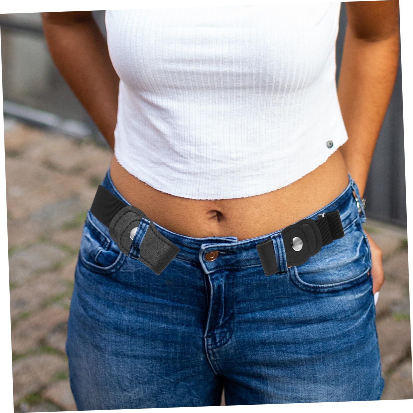 Didiseaon Boys and Girls Uniform Belt Buckle Stretch Elastic Belt Comfortable Fit for Girls Boys Adjustable Length