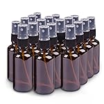 hmaimas Small Amber Glass Spray Bottles For Essential Oils, 2oz Empty Fine Mist Mini Spray Bottles, Set of 18