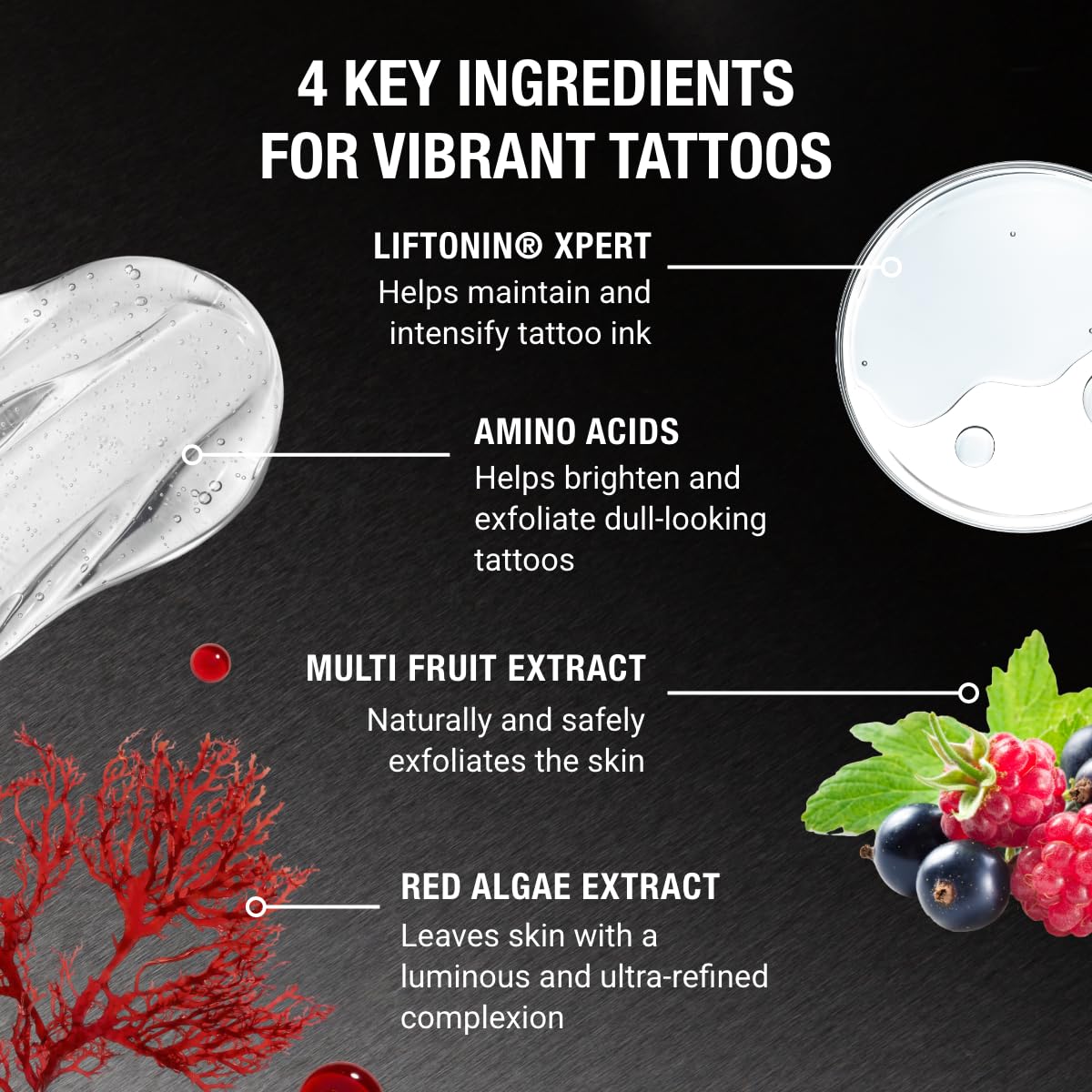 Stories & Ink Tattoo Aftercare | EXFOLIATING BODY WASH - Body Scrub Removes Dead & Dull Skin, Brightens Healed Tattoos, 200 mL / 6.8 Fl Oz