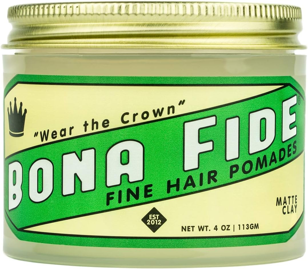 Bona Fide Pomade, Matte Clay, 4 oz.