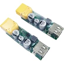 2 Pack 3S-6S XT60 to USB Fast Charge Converter for 3S-6S Lipo Battery 45W Lipo Battery Charger USB Fast Charging Converter Max Fast Charging Adapter for RC Racing Drone