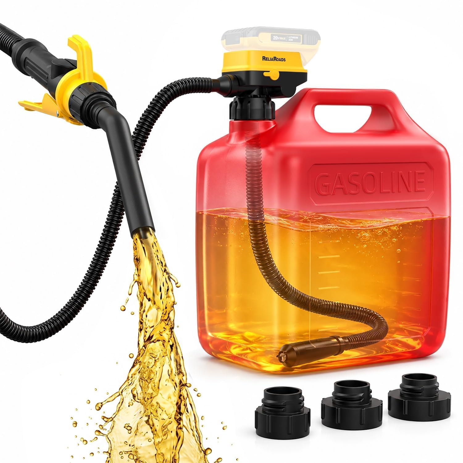 3.2 GPM Fuel Transfer Pump for DeWalt 20V &amp; Milwaukee 18V Batteries