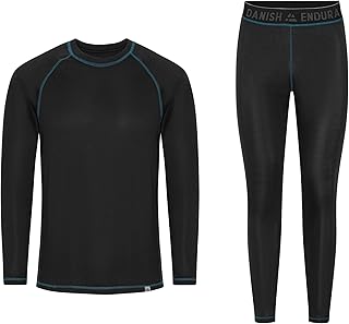 Unisex Thermounterwäsche (1er|2er Pack), Funktionsunterwäsche Set, 100% Recycelte Materialien, Skiunterwäsche, Lange Unterhose & Langarmshirt, Extrem Weich & Warm, für Damen & Herren