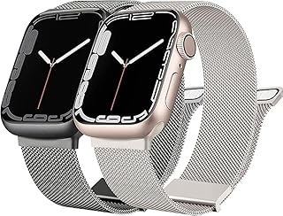 Next store Compatible with Apple Watch Bands 49mm 45mm 44mm 42mm, Replacement Bands Compatible with iWatch Series 8 7 6 5 4 3 2 1 SE for Men Women (2 Pack)