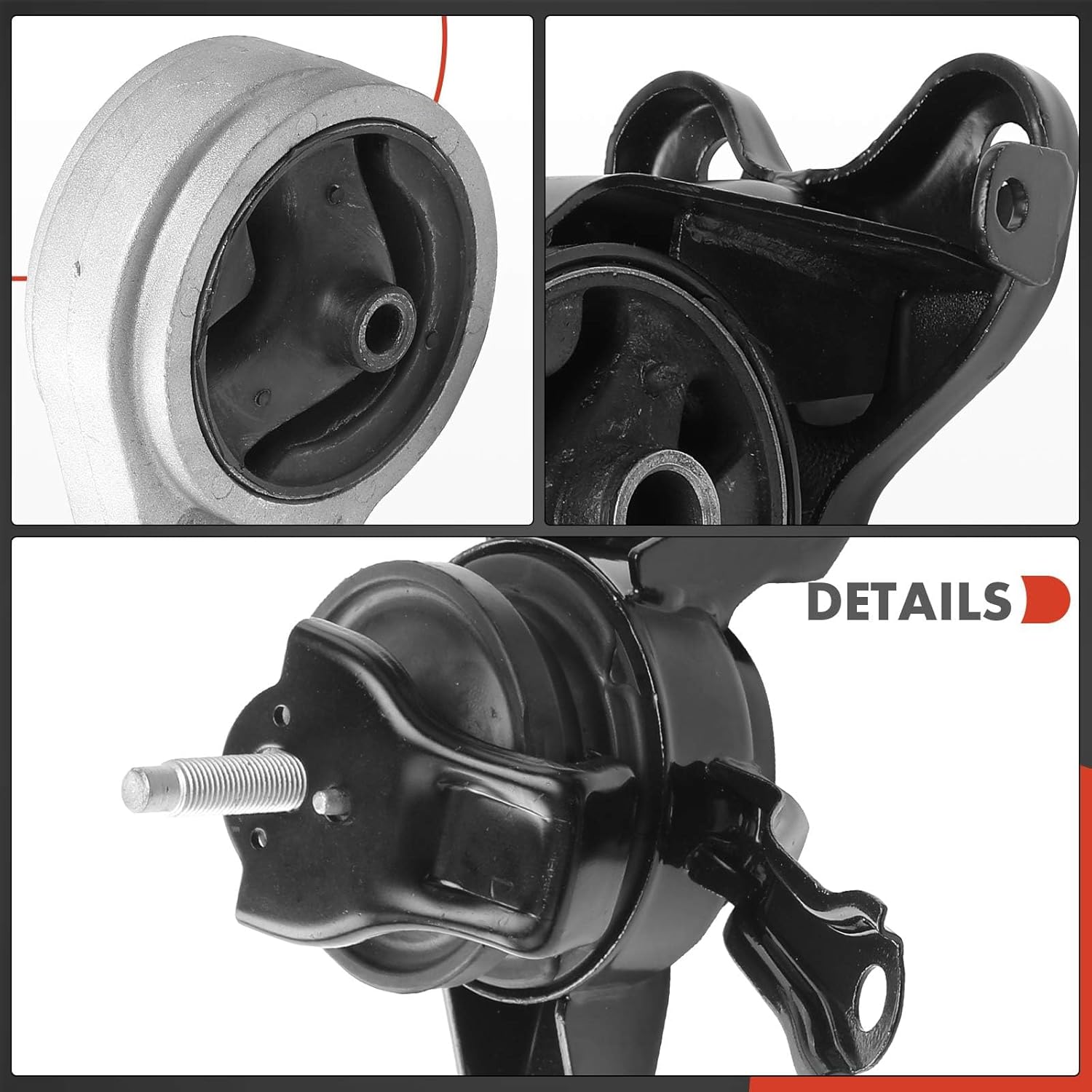 A-Premium 4PCS Engine Motor Mount and Transmission Mount Set Compatible with Kia Spectra 2004 2005 2006 L4 2.0L, Automatic Transmission, Replace# 218102F751 219102F150