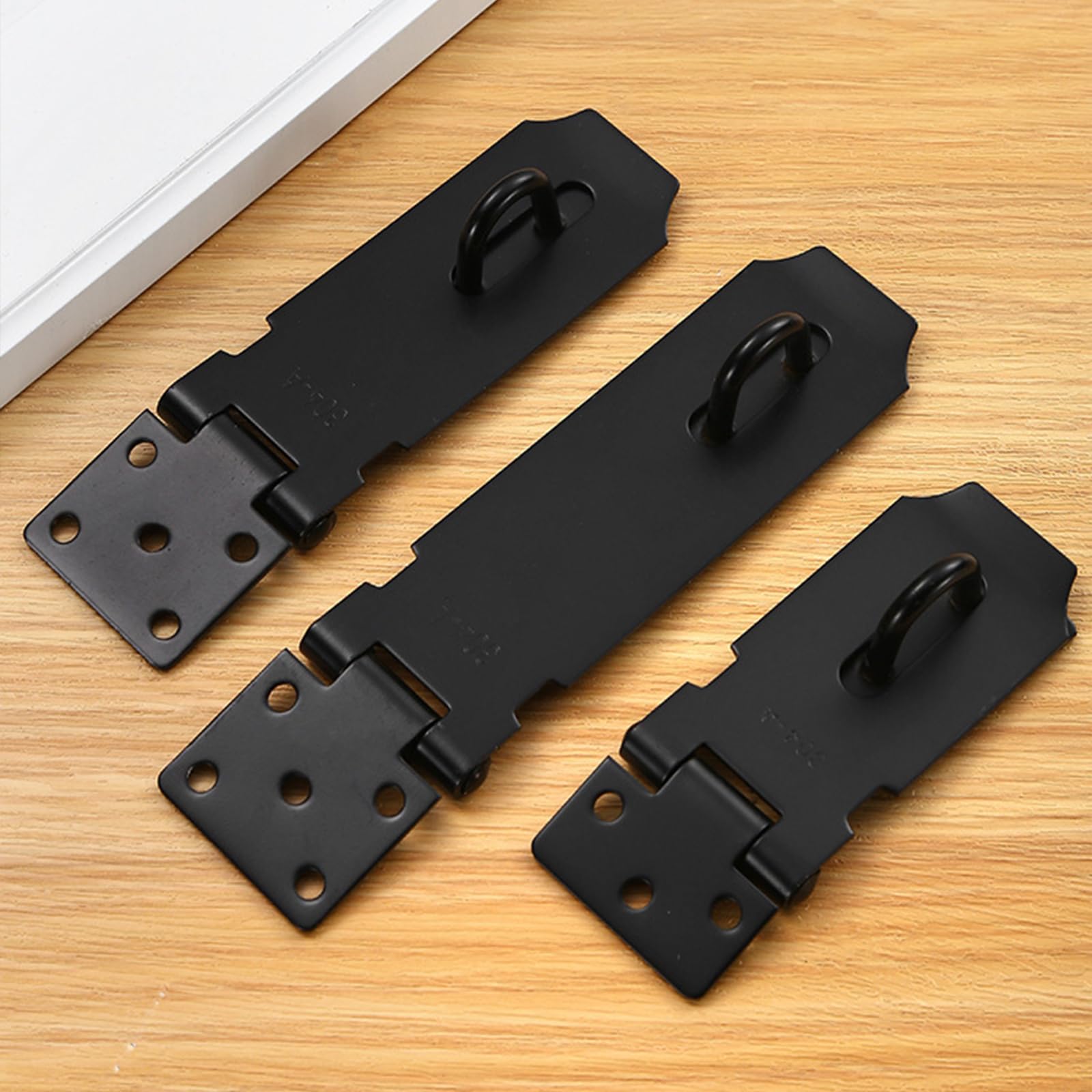 Fermoir Pour Cadenas En Acier Inoxydable Loquet De Porte 304 Moraillon Porte Cadenas Avec Finition Brossée, Moraillon Avec Vis Incluses Pour Portes, Armoires, Tiroirs, Placards - Argent, 135x39 Mm