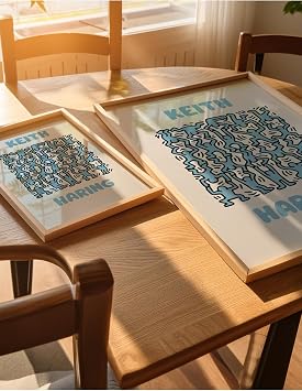 Difference Introduction Keith Haring Frameless Poster, Modern Decorative Frameless Poster, Painting, KeithHaring-6, 40 x 50