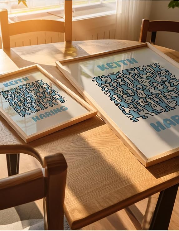 Difference Introduction Keith Haring Frameless Poster, Modern Decorative Frameless Poster, Painting, KeithHaring-6, 40 x 50