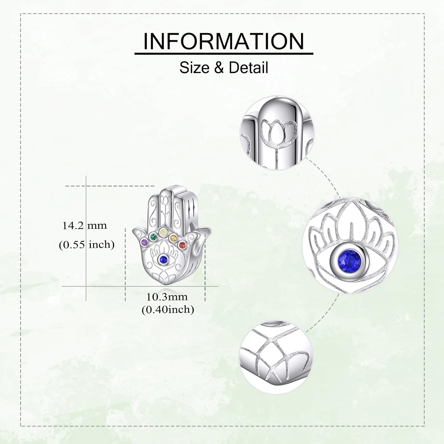 MONGAS Charms for Bracelets 925 Sterling Silver Highland Cow/Praying Hands/Tree of Life/Hamsa Charms for Bracelets Jewelry for Women