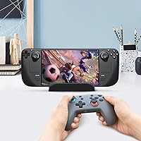 Vista 7 de marspell Base de soporte para cubierta de vapor, soporte plegable ajustable mejorado compatible con consola de cubierta de vapor de válvula