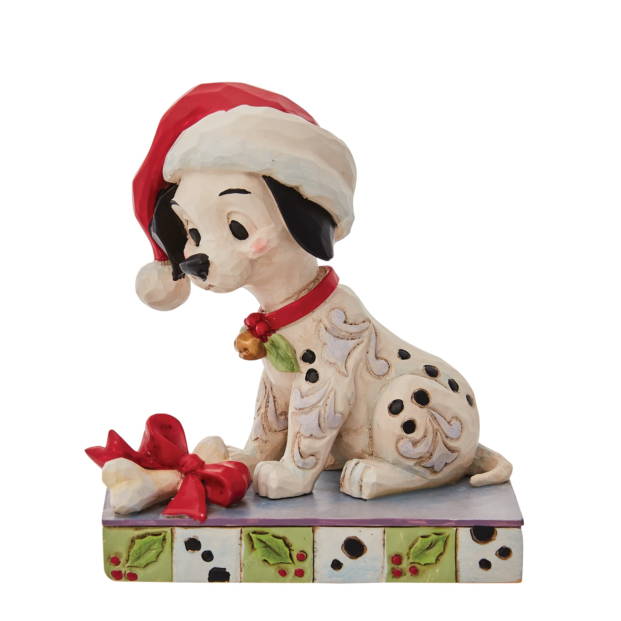 Enesco Disney Traditions 101 Dalmatians Lucky Figurine - Christmas, Multicolour - Image 2