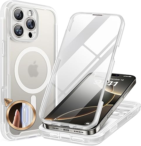 Miniatura 26 de Miracase Funda para iPhone SE de 3ª/2ª generación 2022 2020 de cuerpo completo con protector de pantalla de vidrio integrado, resistente protección
