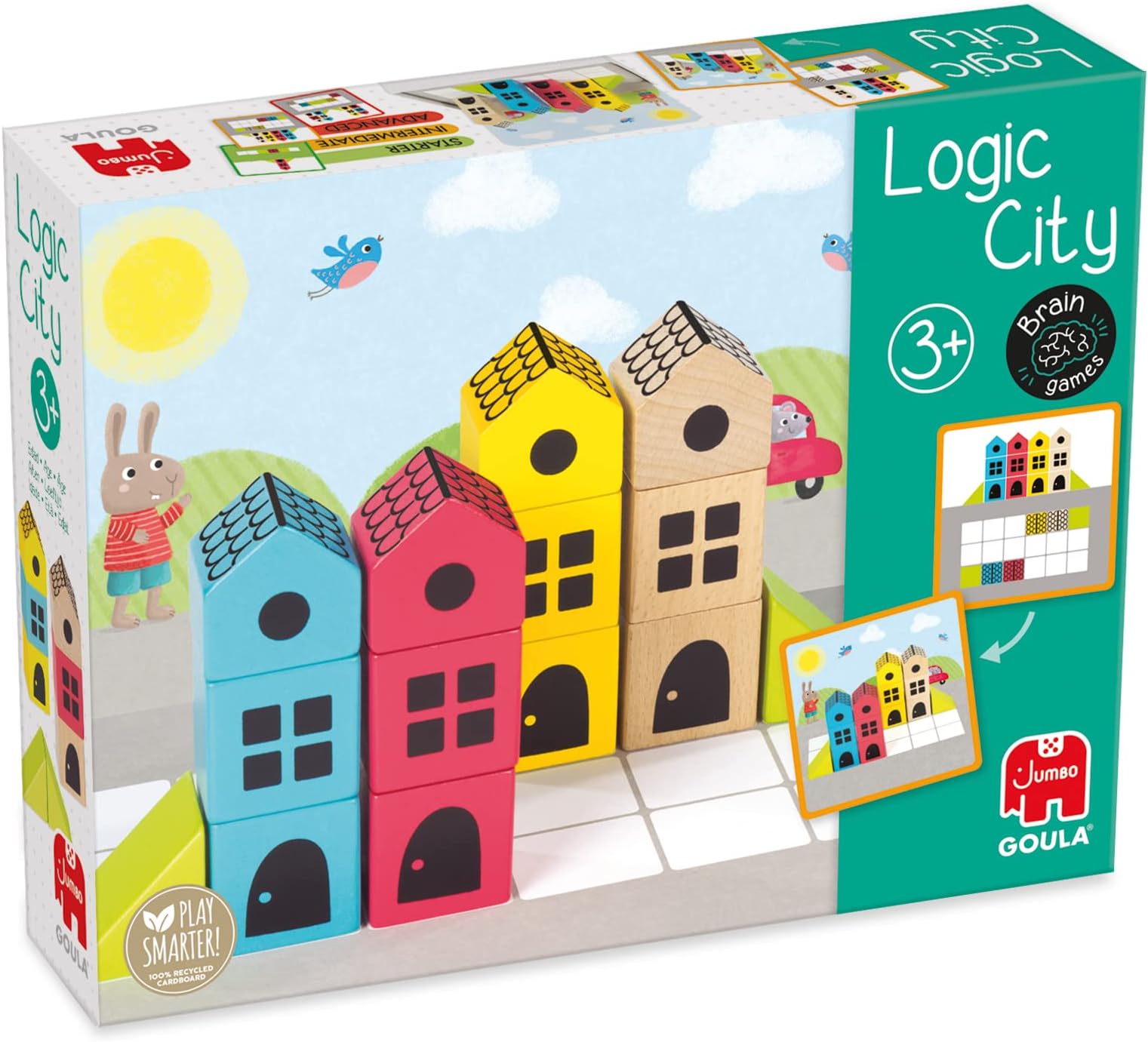 Jumbo D50200 Logic City Puzzle Game, Multicolour