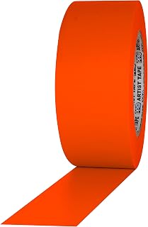 ProTapes Artist Tape Flatback Printable Paper Board or Console Tape, 60 yds Length x 2" Width, Fluorescent Orange (Pack of 1)