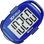 3DFitBud Simple Step Counter Walking 3D Pedometer by 3DActive with Clip, Lanyard Accurate Step Tracker Large Display, Easy to Use Kids Men Women Adult Seniors Daily Step Tracking - A420S - Royal Blue