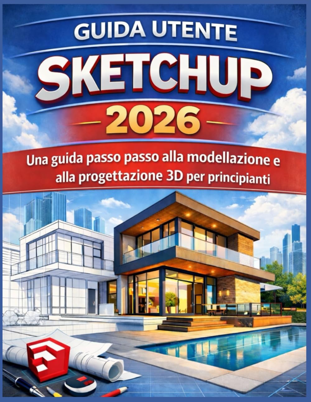 GUIDA UTENTE SKETCHUP 2026: Una guida passo passo alla modellazione e alla progettazione 3D per principianti