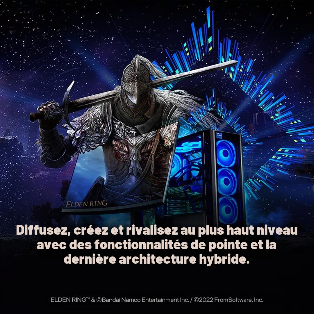 Intel® Core™ i5-13600KF, processeur pour PC de Bureau, 14 cœurs (6 P-Cores + 8 E-Cores) 24 Mo de Cache, jusqu'à 5,1 GHz