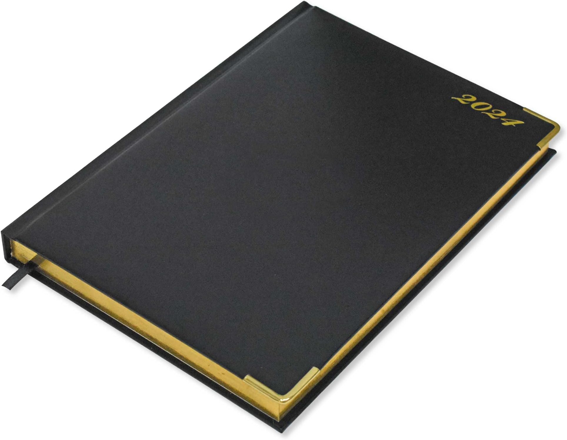FIS Golden Executive Daily Diary 2024 (English) Black - FSDI88EG24BK