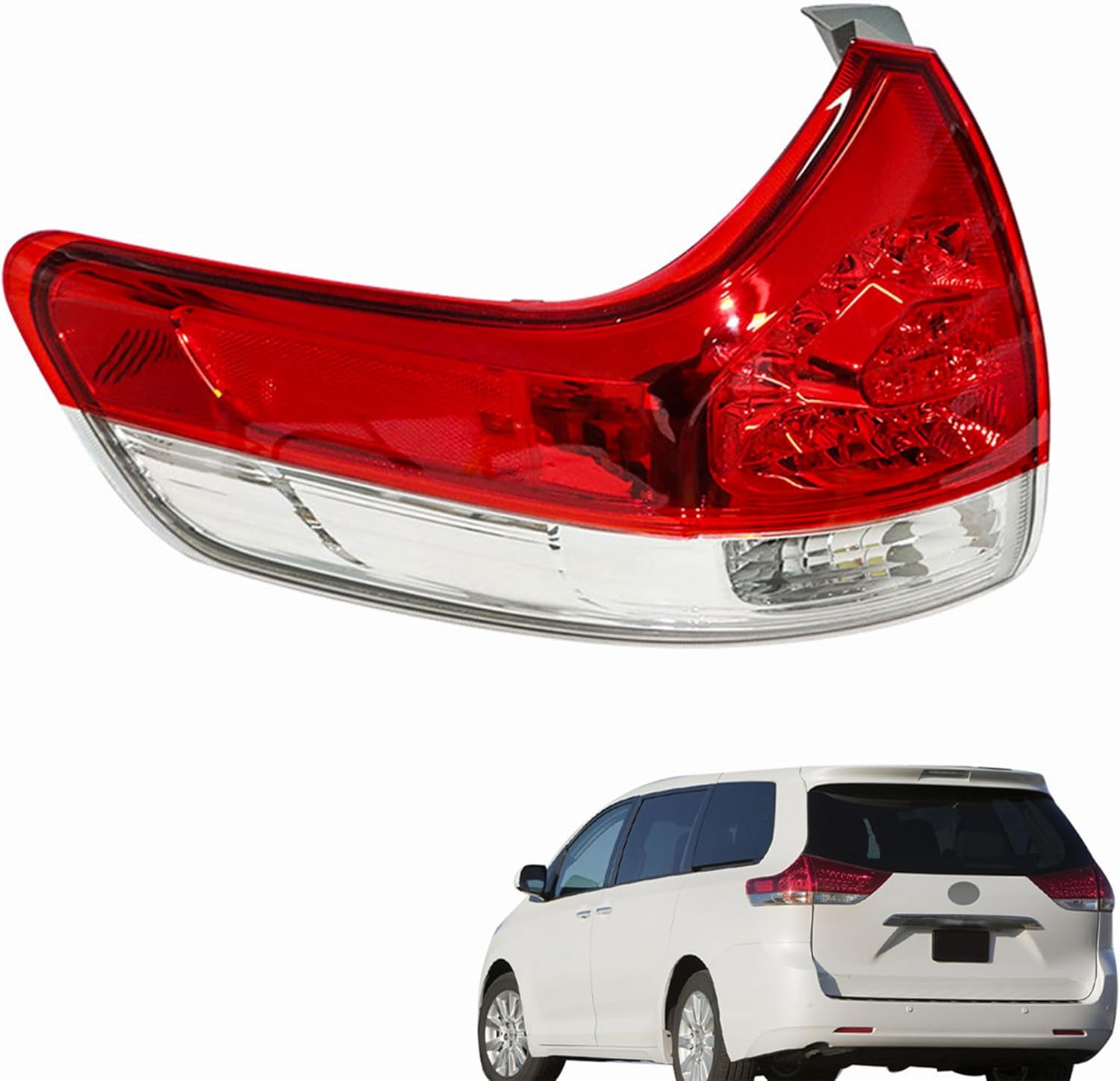 Driver Side Tail Light Assembly Replacement for Sienna 2011 2012 2013 2014 Left Side Tail Light Replacement for 8156008030 TO2804107