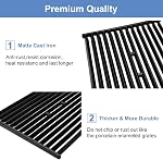 Criditpid BBQ Grates Replacement for Broil King 9865-54, 9956-54, 9865-14 Models, 15" Heavy Duty Cast-Iron Cooking Grids for Broil-Mate, Sterling, Huntington Grill.