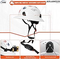 Vista 14 de Carbon Fiber Pattern Full Brim Hard Hat with Visor-OSHA Approved Construction Safety Helmet for Men Women,ANSI Z89.1 Vented Reflective Hardhat with