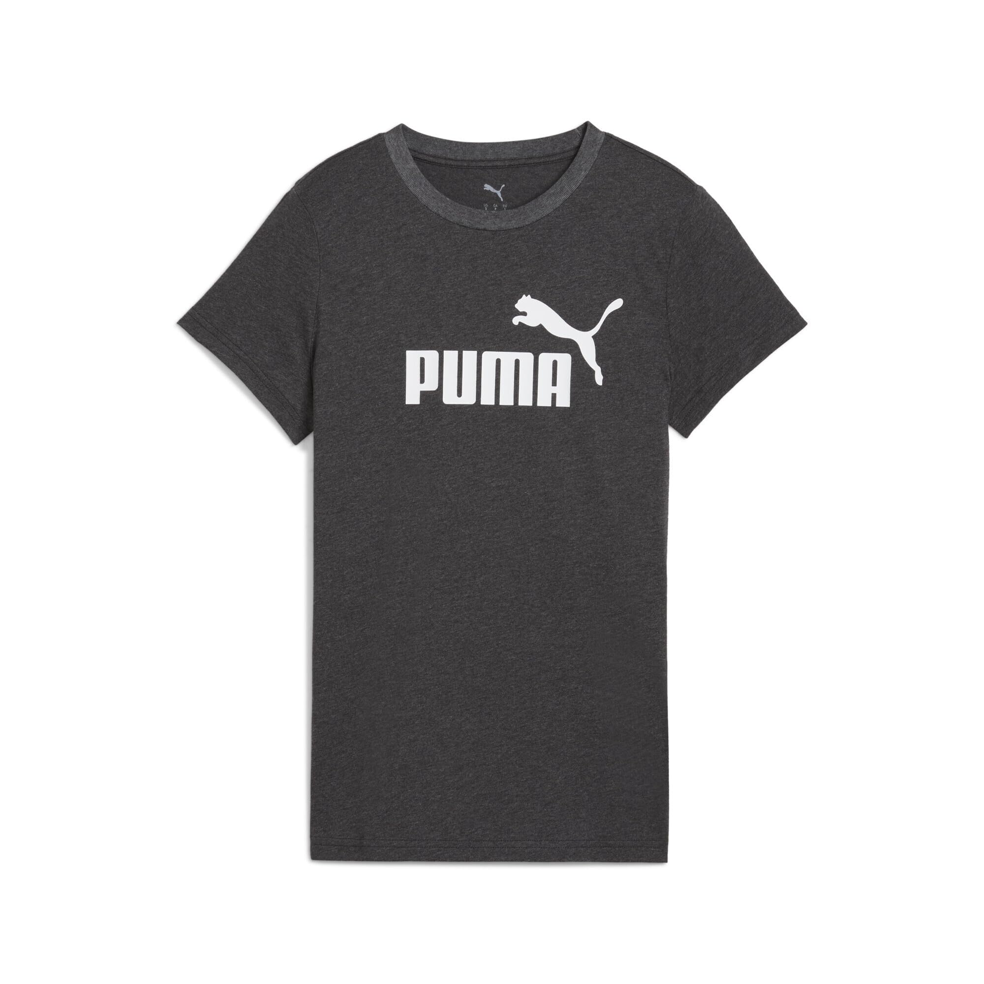 PUMA Ess No. 1 Logo Tee, Magliette Unisex - Adulto, Dark Gray Heather, L