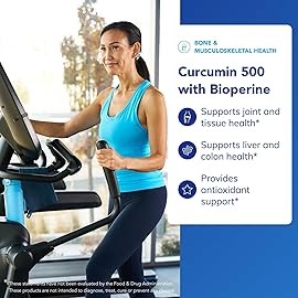 Pure Encapsulations Curcumin 500 with Bioperine - Antioxidant Supplement to Support Joints, Tissue, Liver, Colon & Cellular Health* - with Turmeric Curcumin & Bioperine - 120 Capsules