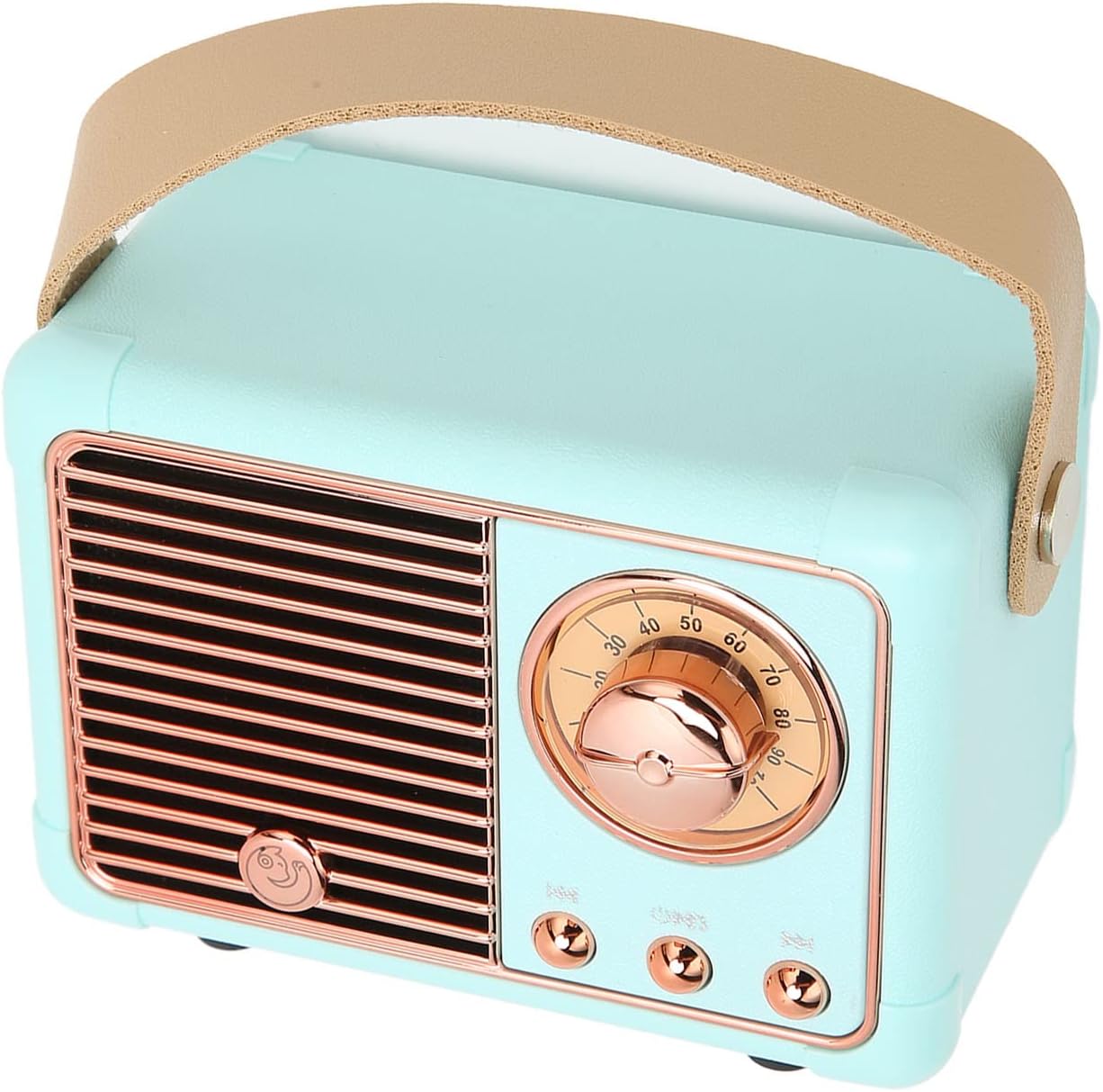 Retro Speaker, Wire Less Vintage Speaker, Cute Old Fashion Portable 360° HiFi Stereo Speaker for Home Office Outdoor Travel (Blue)