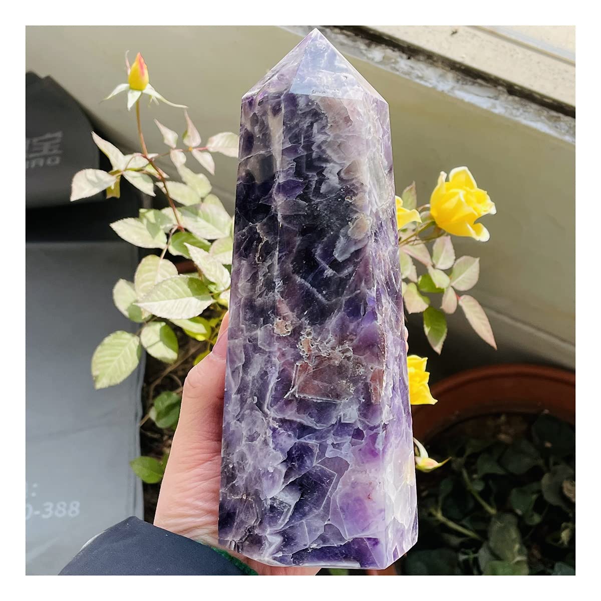 Amatista natural varita de cuarzo decorativa de 700g regalo original casa